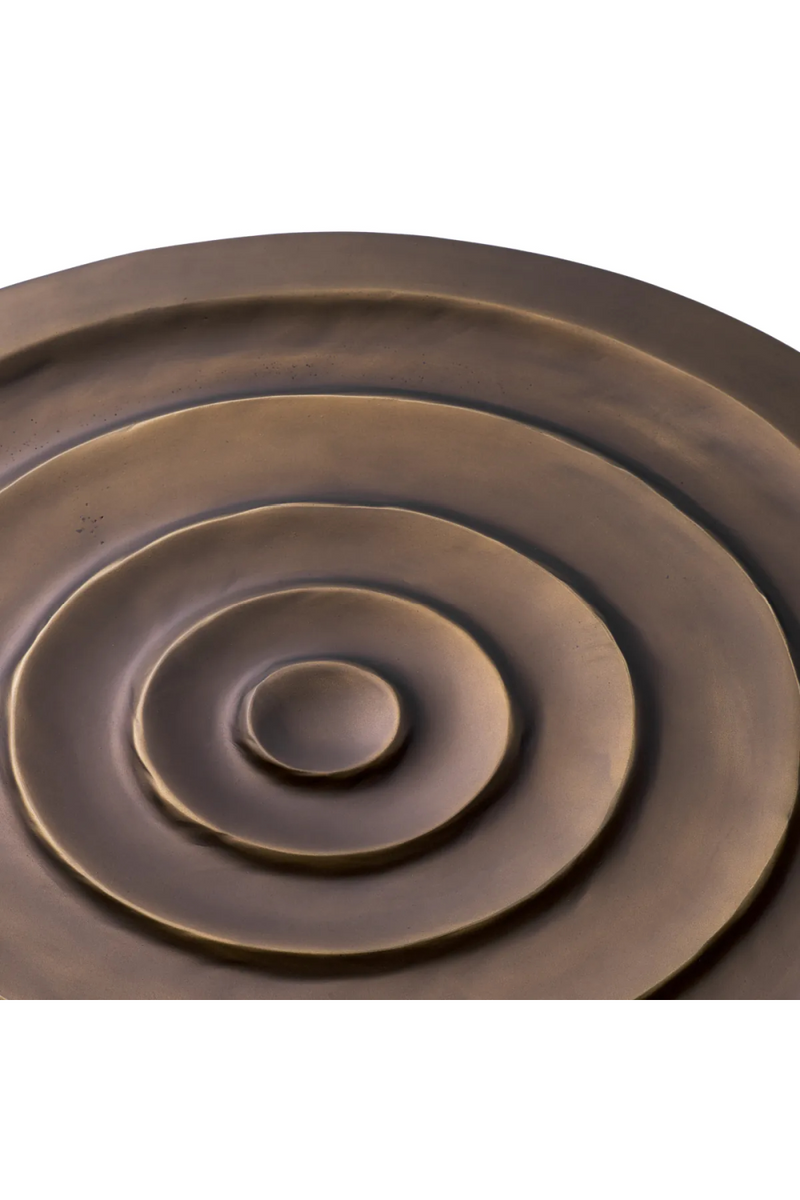 Bronze Finish Round Side Table | Eichholtz Granito | Oroatrade.com