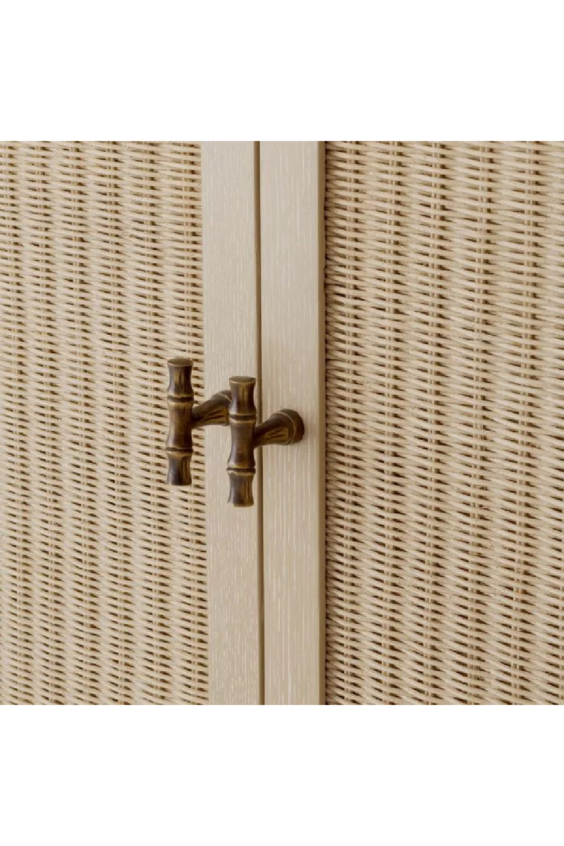 Rattan Door Oak Cabinet | Eichholtz Borchard | Oroatrade.com