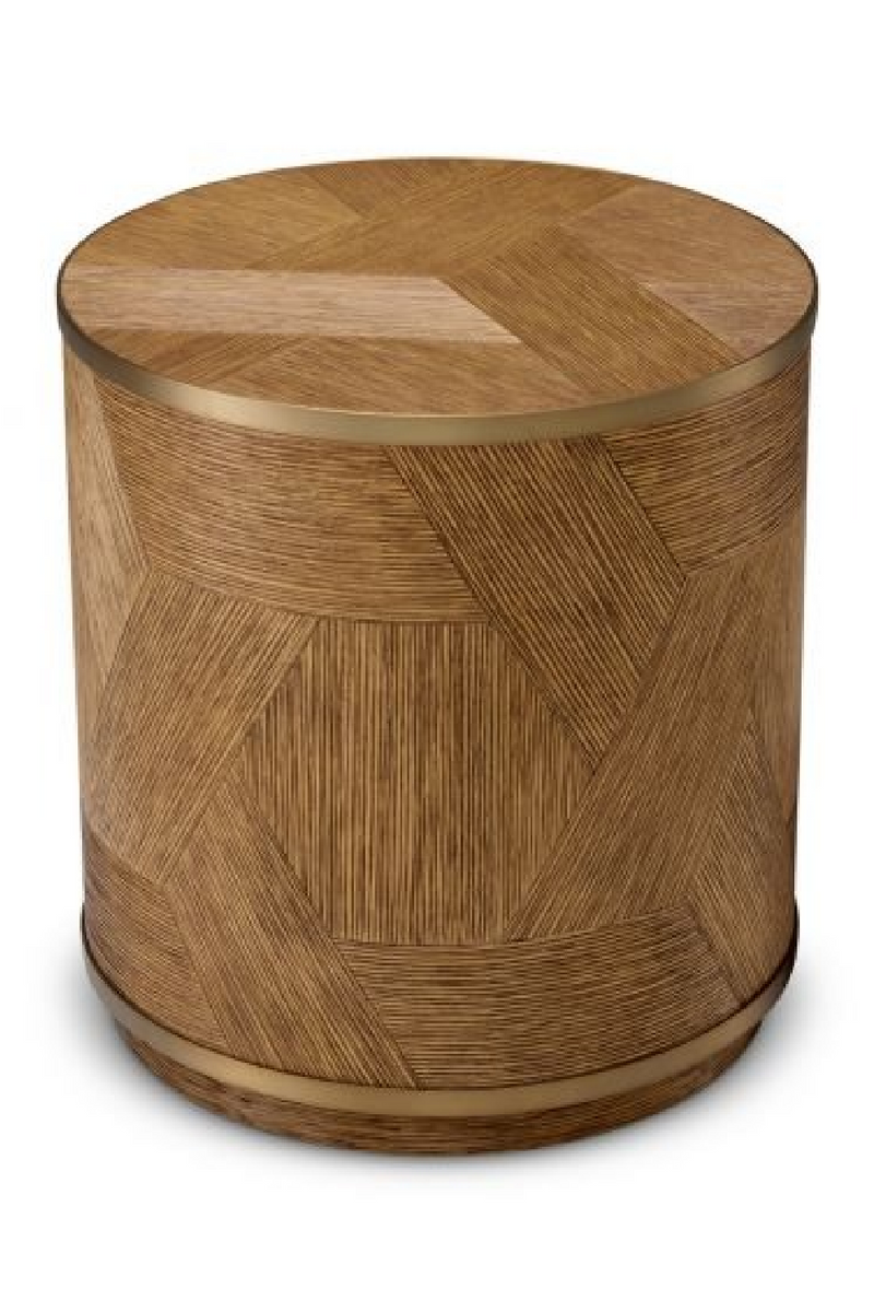 Round Oak Drawer Nightstand | Eichholtz Velutto | Oroatrade.com