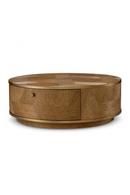 Round Oak Drawer Nightstand | Eichholtz Velutto | Oroatrade.com