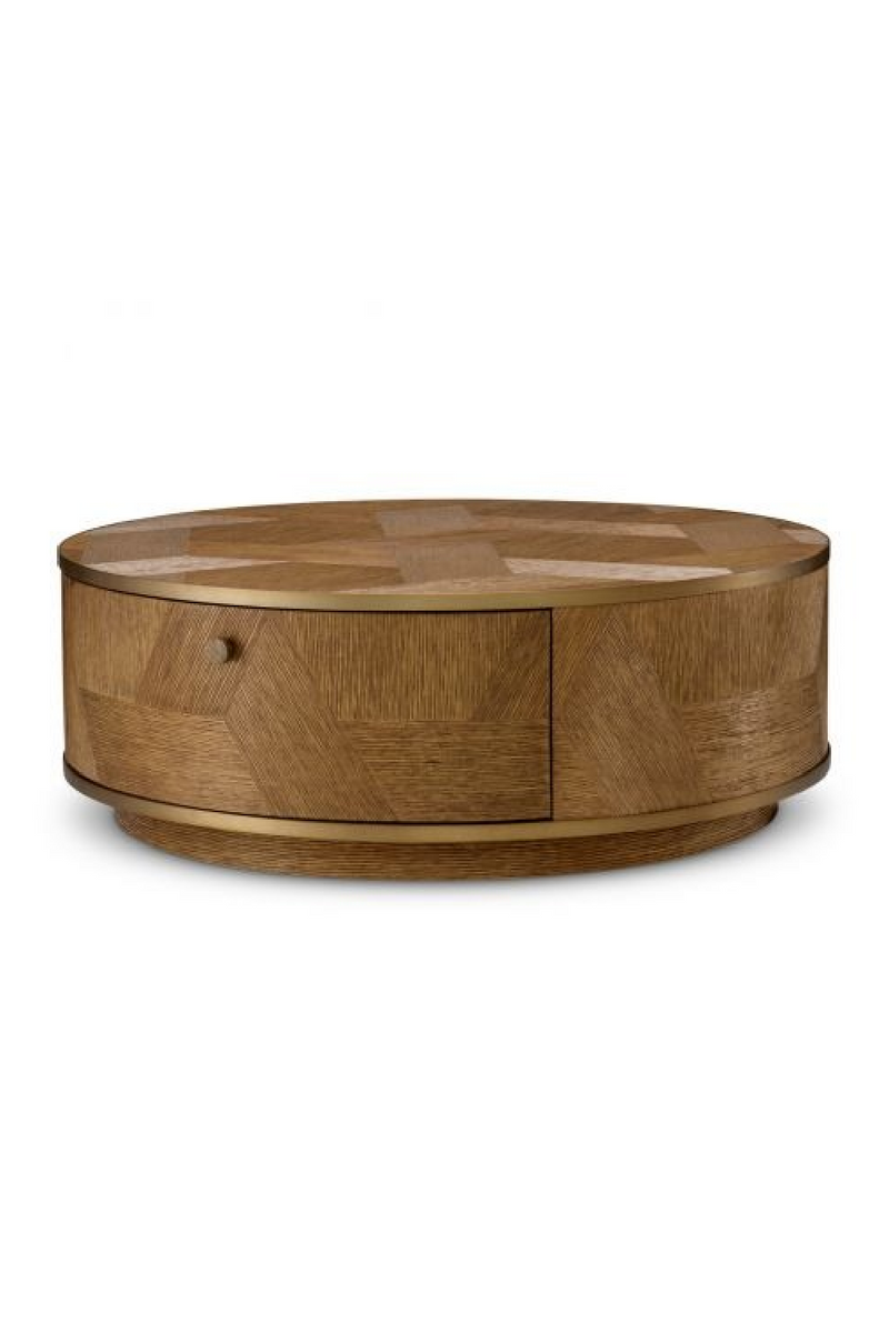 Round Oak Drawer Nightstand | Eichholtz Velutto | Oroatrade.com