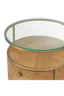 Round Oak Drawer Nightstand | Eichholtz Velutto | Oroatrade.com