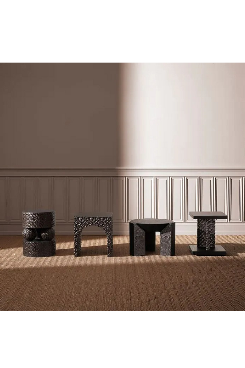 Hammered Oak Arched Side Table | Eichholtz Caldera | Oroatrade.com