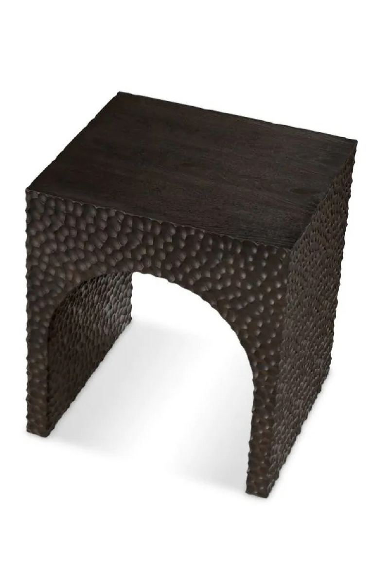 Hammered Oak Arched Side Table | Eichholtz Caldera | Oroatrade.com
