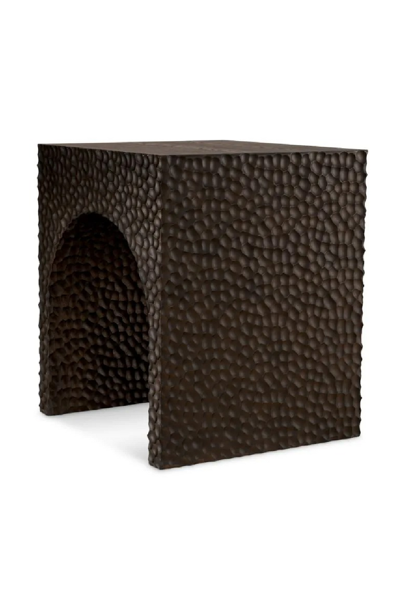 Hammered Oak Arched Side Table | Eichholtz Caldera | Oroatrade.com