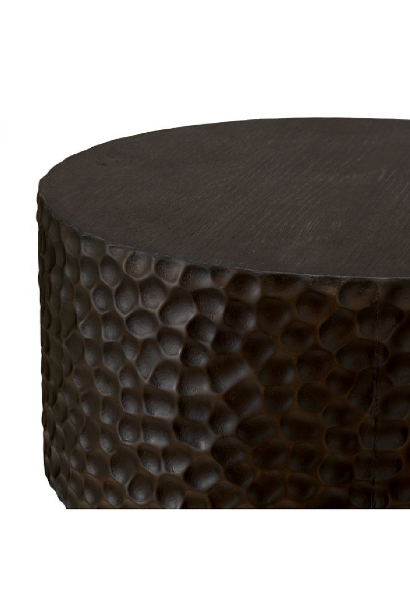 Black Hammered Oak Side Table | Eichholtz Thoren | Oroatrade.com