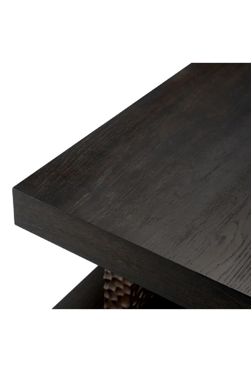 Hammered Oak Legs Coffee Table | Eichholtz Bravon | Oroatrade.com