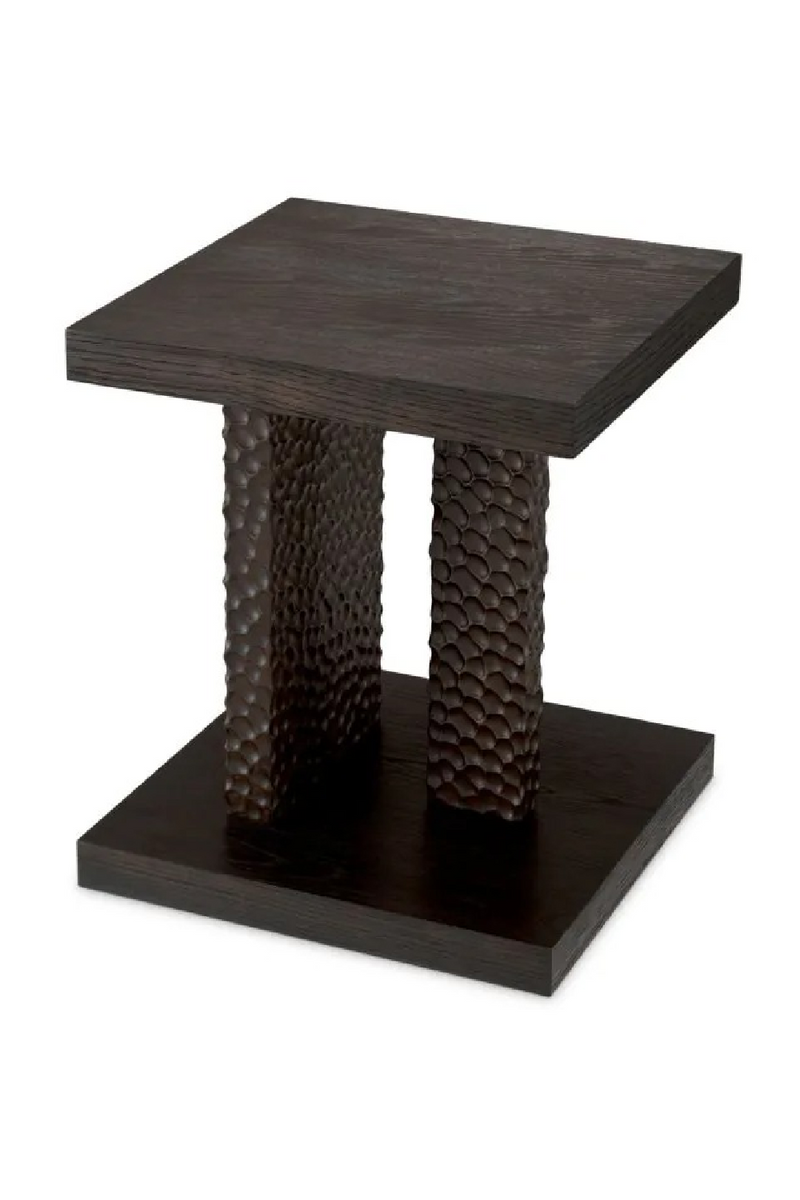 Hammered Oak Legs Side Table | Eichholtz Bravon | Oroatrade.com
