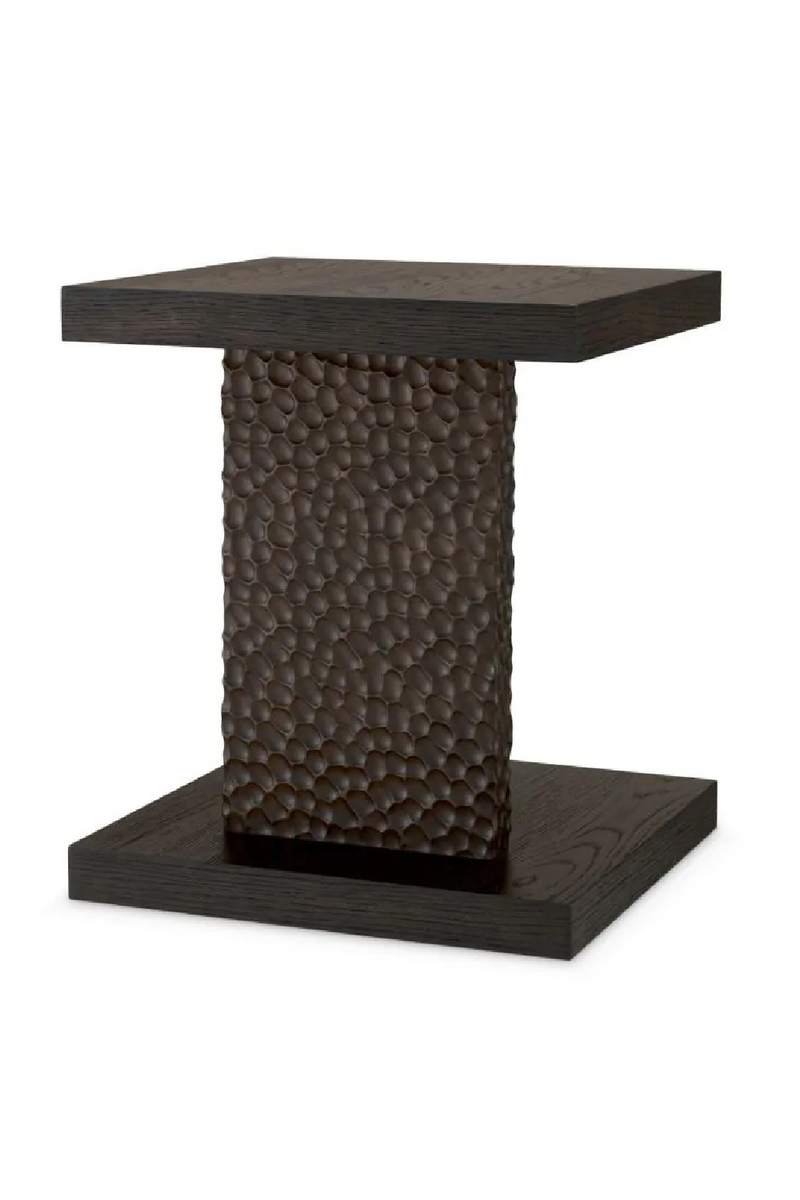 Hammered Oak Legs Side Table | Eichholtz Bravon | Oroatrade.com