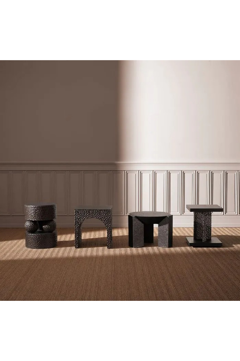 Hammered Oak Legs Side Table | Eichholtz Bravon | Oroatrade.com