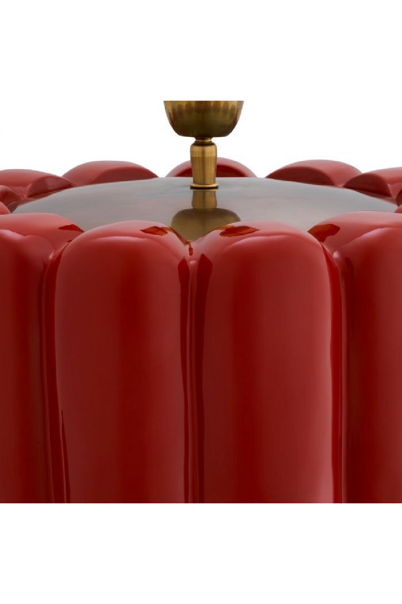 Red Wooden Base Table Lamp | Eichholtz Barocco | Oroatrade.com