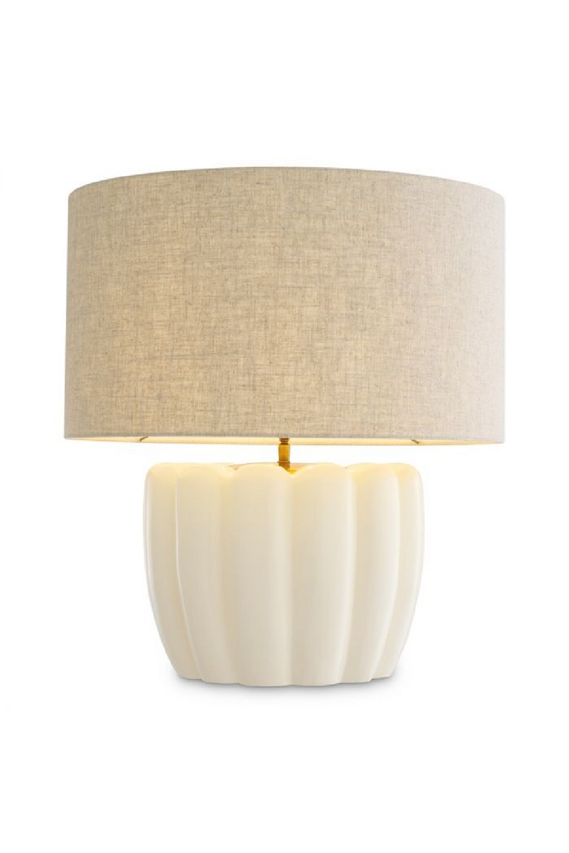 White Wooden Base Table Lamp | Eichholtz Barocco | Oroatrade.com