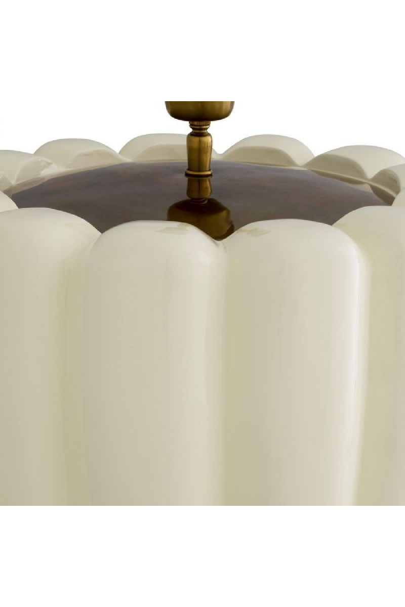White Wooden Base Table Lamp | Eichholtz Barocco | Oroatrade.com