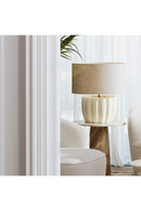 White Wooden Base Table Lamp | Eichholtz Barocco | Oroatrade.com