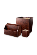 Croco Embossed Leather Desk Organizers (3) | Eichholtz Scaleo | Oroatrade.com