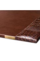 Croco Embossed Leather Desk Blotter | Eichholtz Scaleo | Oroatrade.com