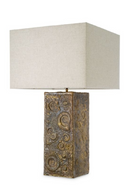 Vintage Brass Fossil Table Lamp | Eichholtz Kamari | Oroatrade.com