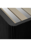 Dark Ribbed Wood Queen Bed | Eichholtz Dimitrios | Oroatrade.com