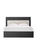 Dark Ribbed Wood Queen Bed | Eichholtz Dimitrios | Oroatrade.com