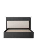 Dark Ribbed Wood Queen Bed | Eichholtz Dimitrios | Oroatrade.com