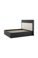 Dark Ribbed Wood Queen Bed | Eichholtz Dimitrios | Oroatrade.com