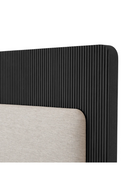 Dark Ribbed Wood Queen Bed | Eichholtz Dimitrios | Oroatrade.com