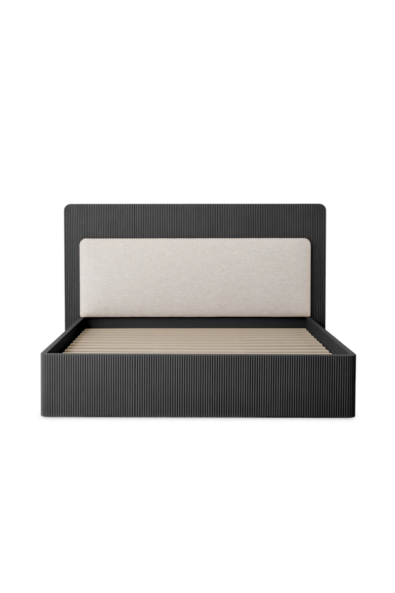 Ribbed Oak King Bed | Eichholtz Dimitrios | Oroatrade.com