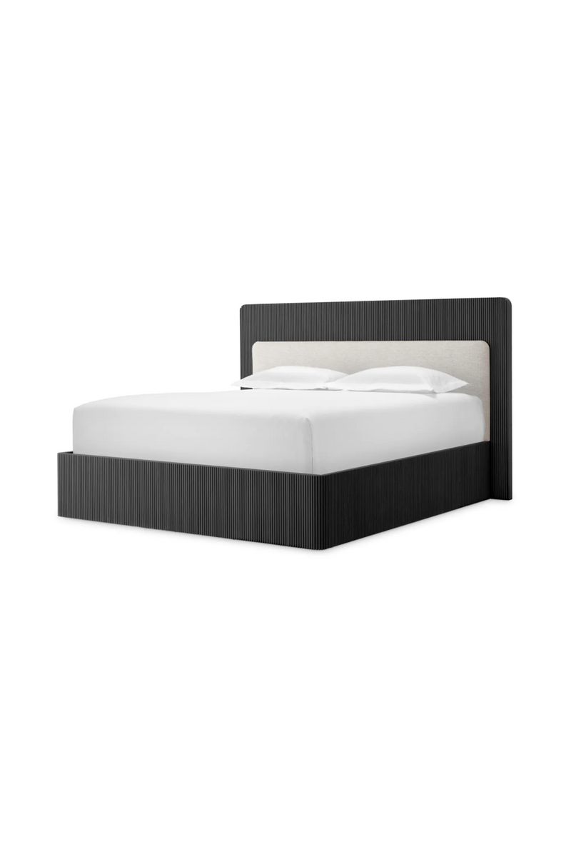 Ribbed Oak King Bed | Eichholtz Dimitrios | Oroatrade.com