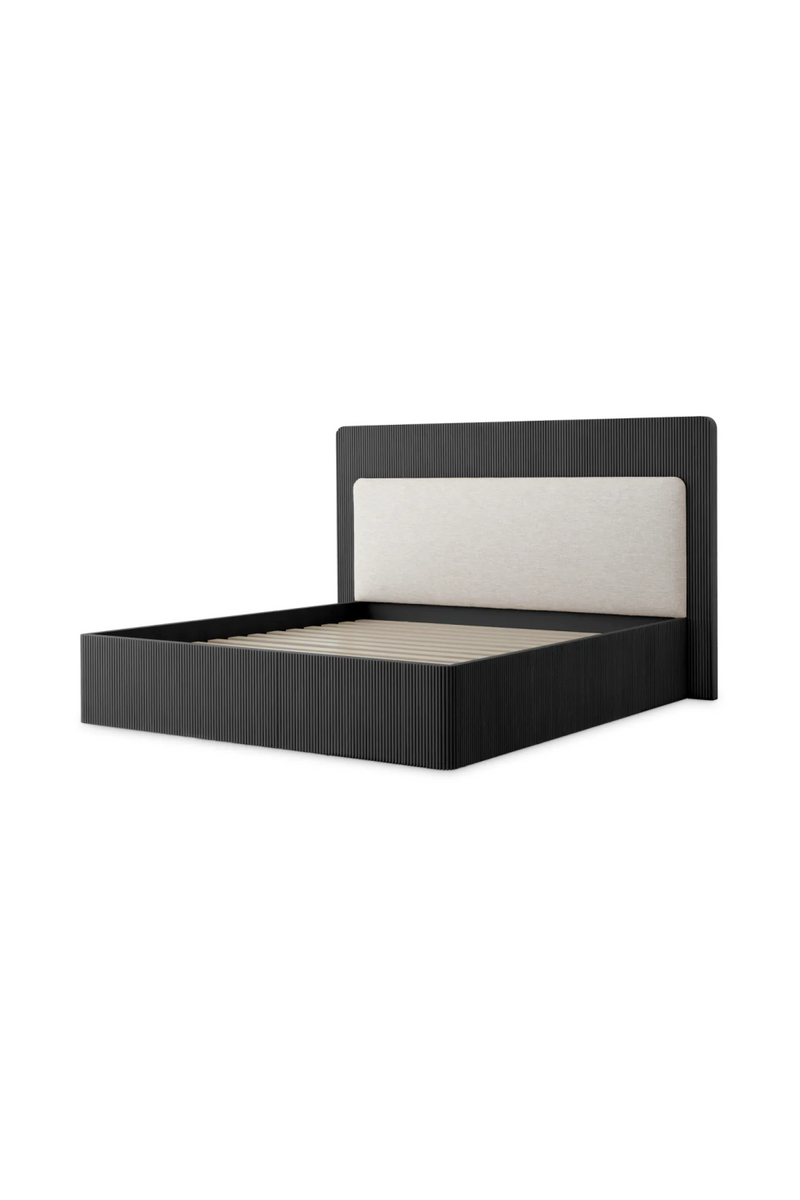 Ribbed Oak King Bed | Eichholtz Dimitrios | Oroatrade.com
