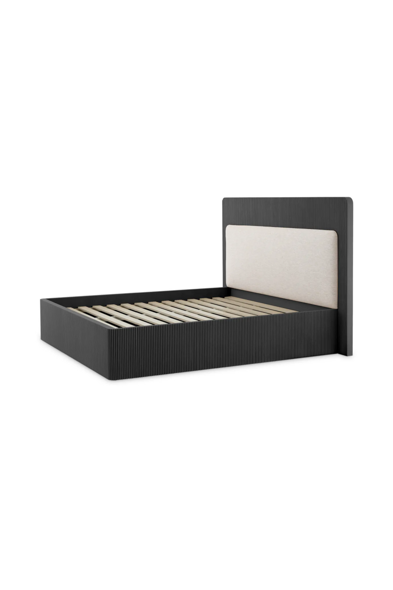Ribbed Oak King Bed | Eichholtz Dimitrios | Oroatrade.com