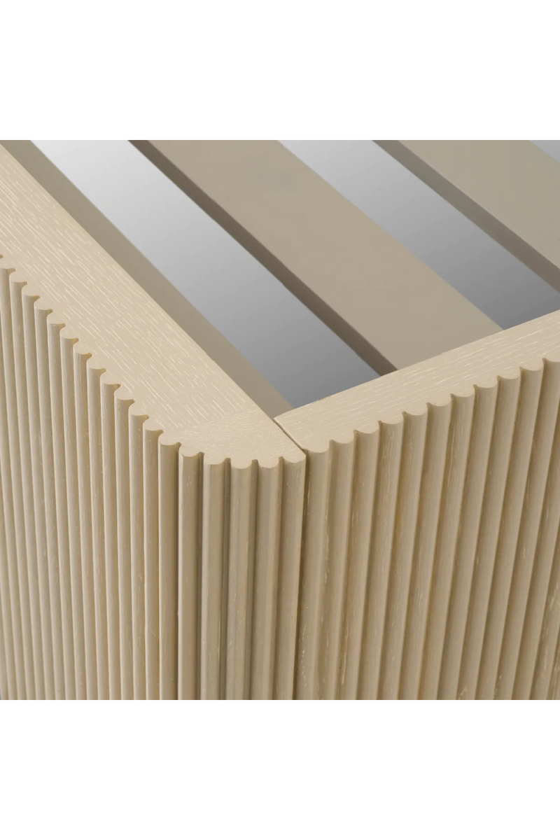 Ribbed Oak King Bed | Eichholtz Dimitrios | Oroatrade.com