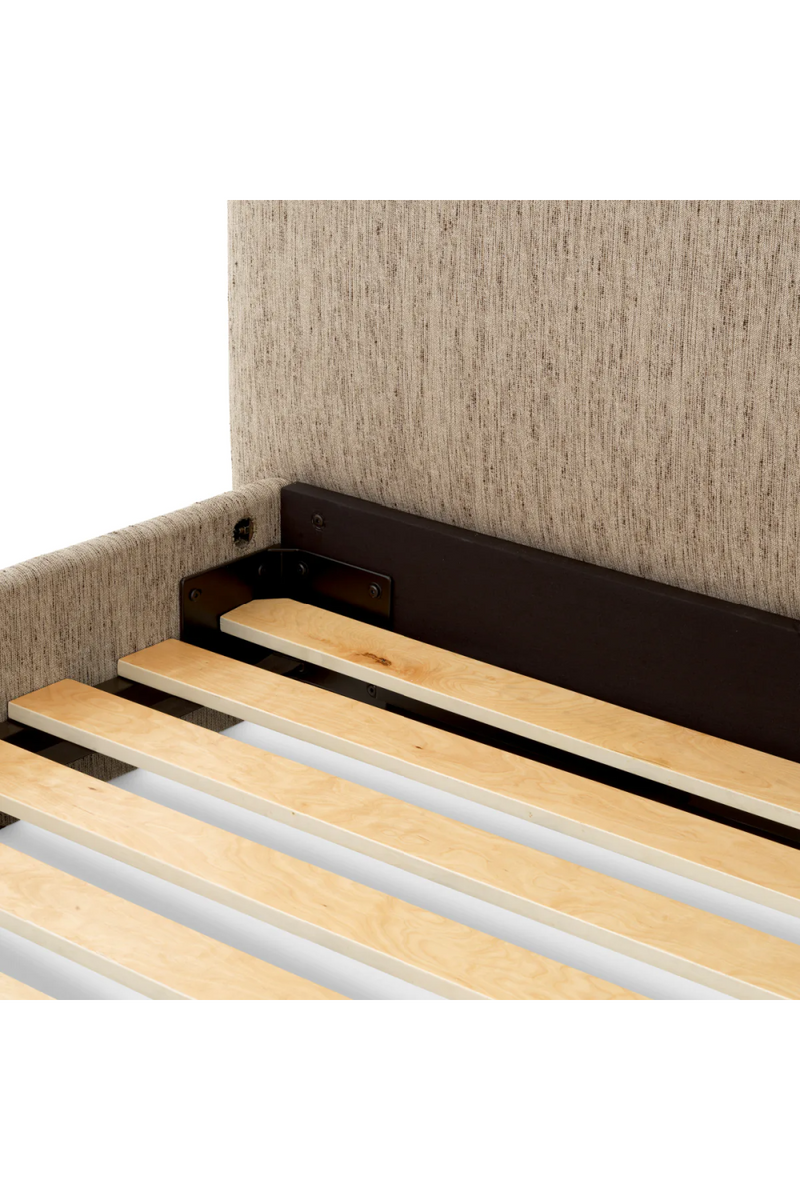 Beige Minimalist Queen Bed Frame | Eichholtz Ashford | Oroatrade.com