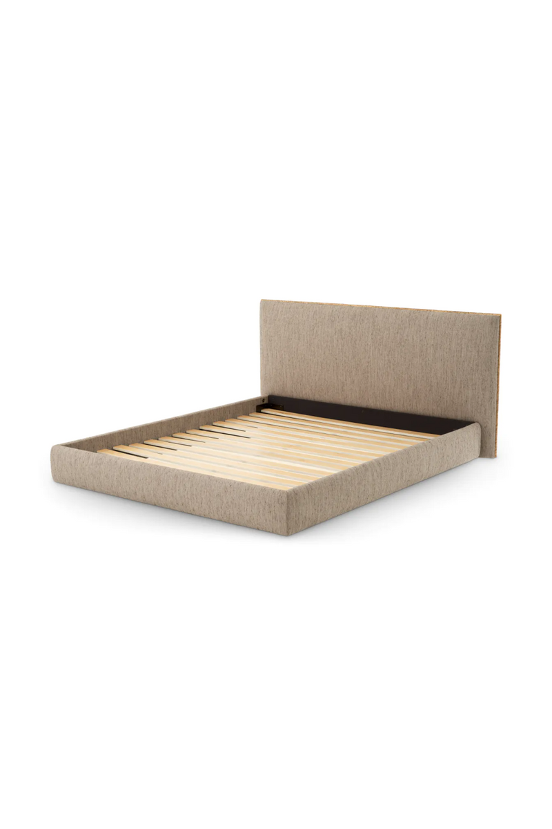Beige Minimalist King Bed Frame | Eichholtz Ashford | Oroatrade.com
