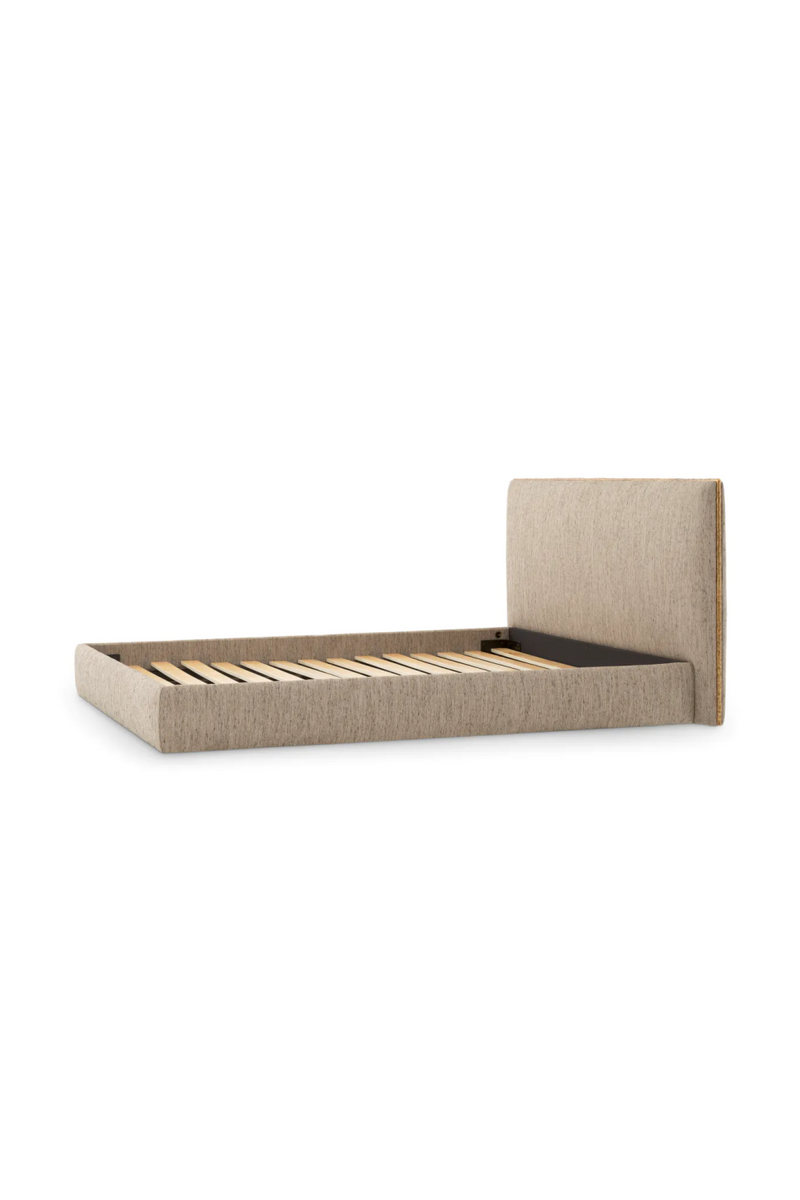 Beige Minimalist King Bed Frame | Eichholtz Ashford | Oroatrade.com