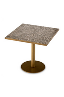 Antique Brass Square Dining Table | Eichholtz Declan | Oroatrade.com
