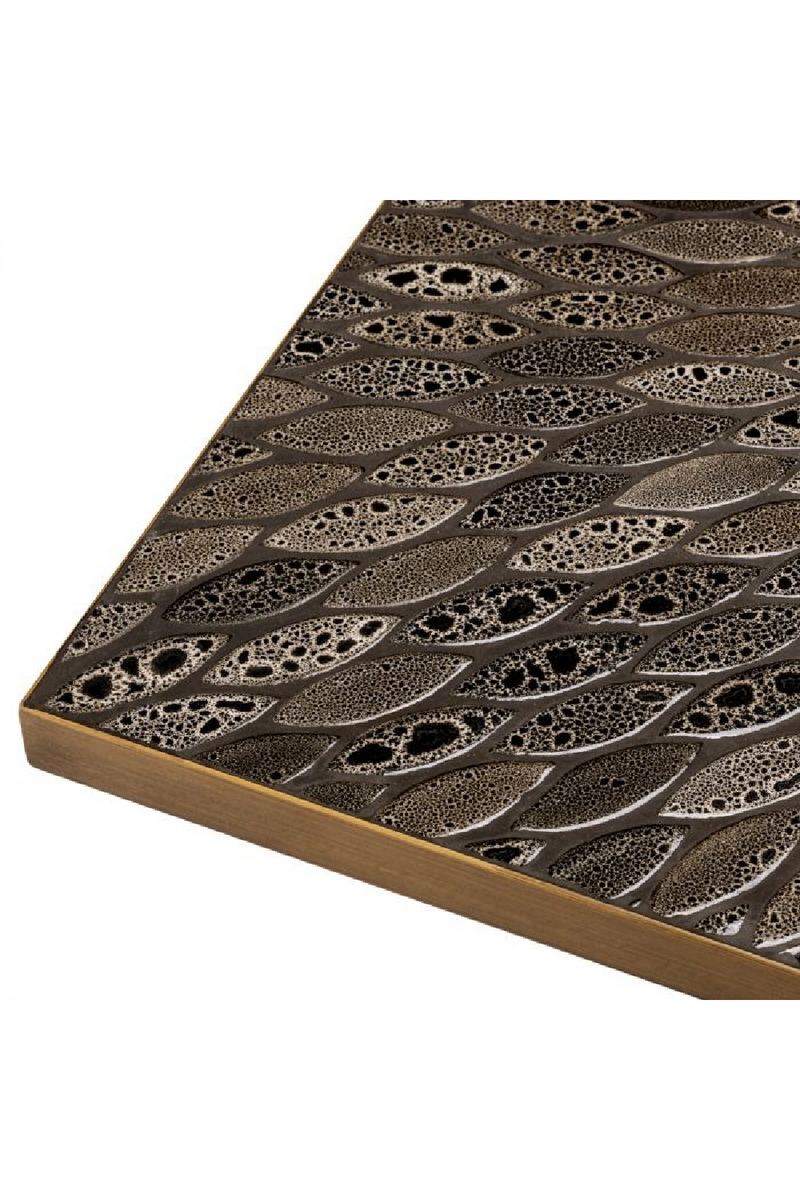 Antique Brass Square Dining Table | Eichholtz Declan | Oroatrade.com