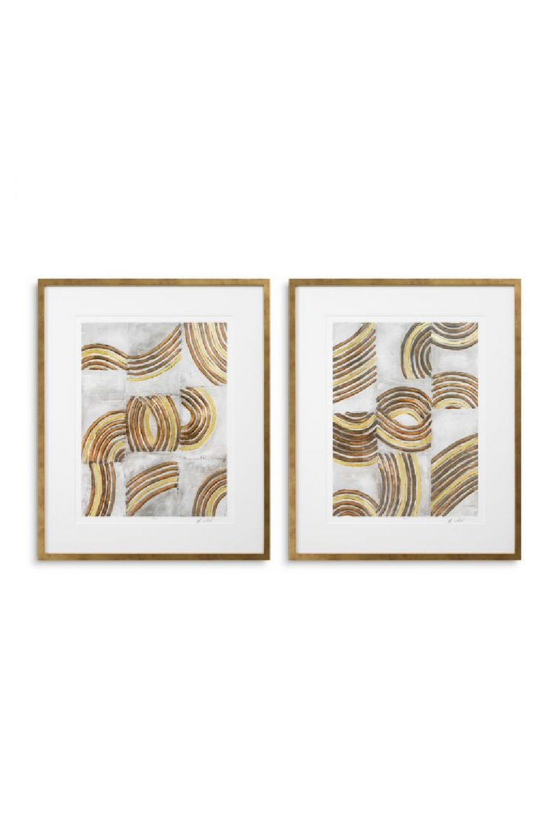 Curved Patterns Art Prints (2) | Eichholtz | Oroatrade.com
