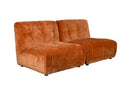 Orange Velvet Sofa | Dutchbone Giada | Oroatrade.com