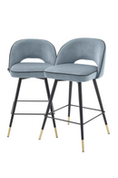 Upholstered Swivel Counter Stool Set (2) | Eichholtz Cliff | Oroatrade.com