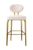 Bouclé Cream Bar Stool | Eichholtz Dorrego | Oroatrade.com
