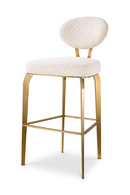 Bouclé Cream Bar Stool | Eichholtz Dorrego | Oroatrade.com