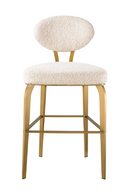 Bouclé Cream Counter Stool | Eichholtz Dorrego | Oroatrade.com