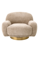 Organic Shape Swivel Lounge Chair | Eichholtz Udine | Oroatrade.com