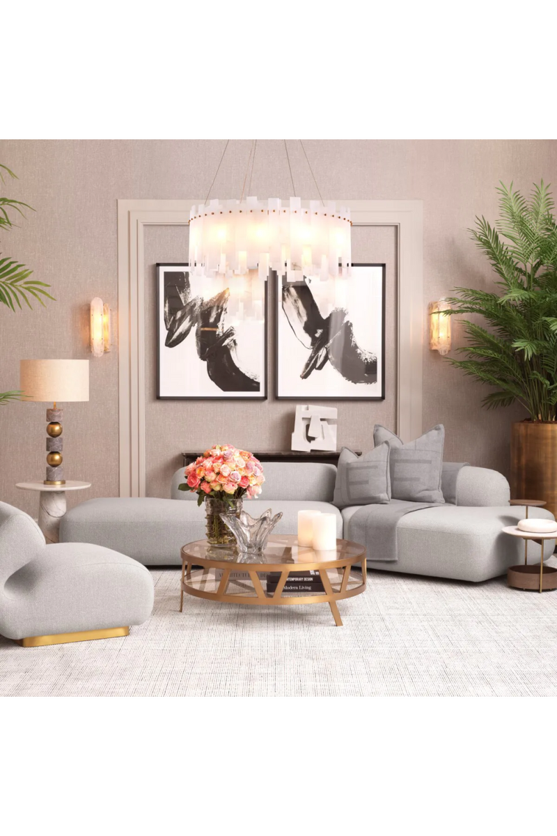 Irregular-Shaped Gray Sofa | Eichholtz Taraval | Oroatrade.com