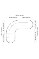 Curved Modern Sofa Large | Eichholtz Björn | Oroatrade.com