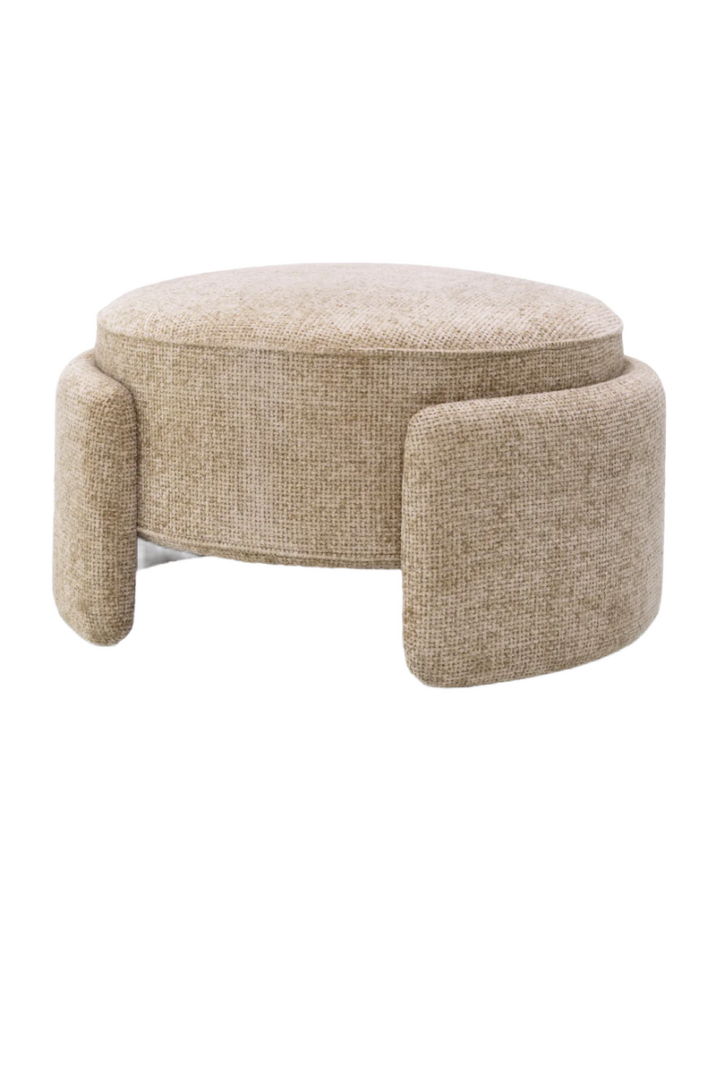 Round Upholstered Modern Stool | Eichholtz Ortega | Oroatrade.com