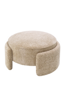 Round Upholstered Modern Stool | Eichholtz Ortega | Oroatrade.com