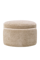Round Upholstered Modern Stool | Eichholtz Ortega | Oroatrade.com