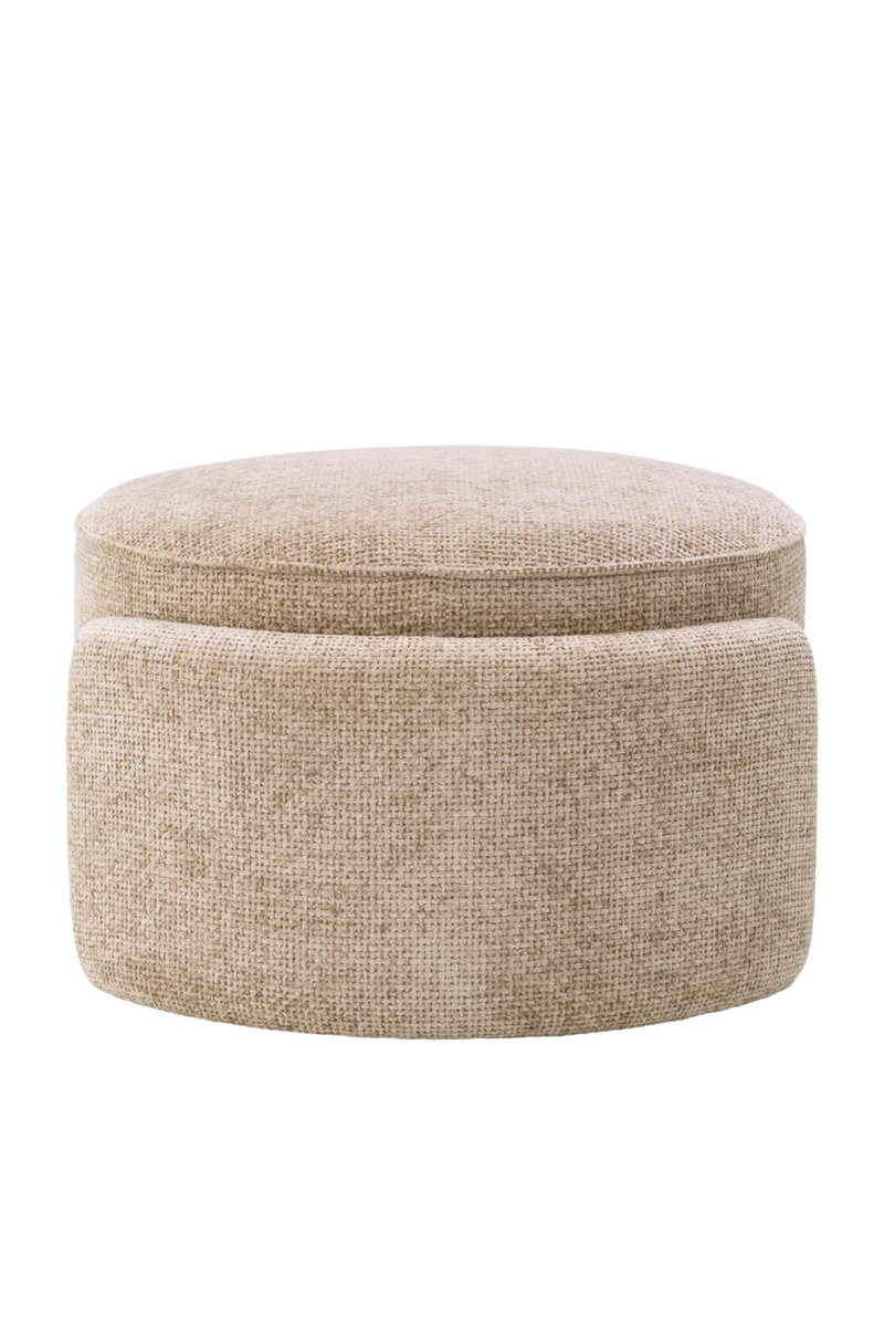 Round Upholstered Modern Stool | Eichholtz Ortega | Oroatrade.com