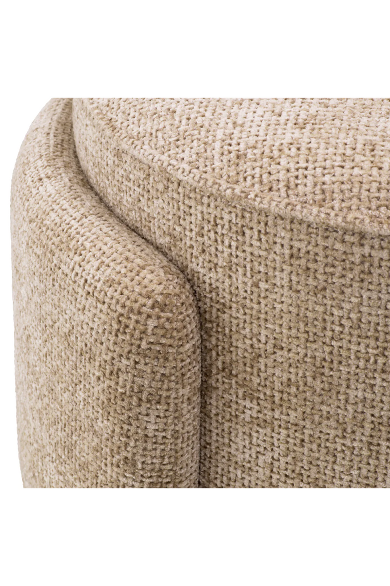 Round Upholstered Modern Stool | Eichholtz Ortega | Oroatrade.com